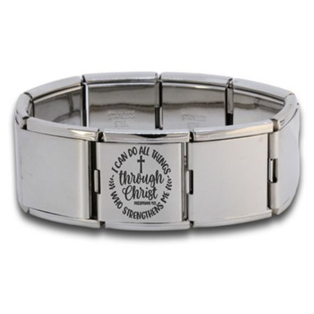 Embellished 18 Inter Link with Charm Bracelet Silver DAD 18mmBRACEBL018