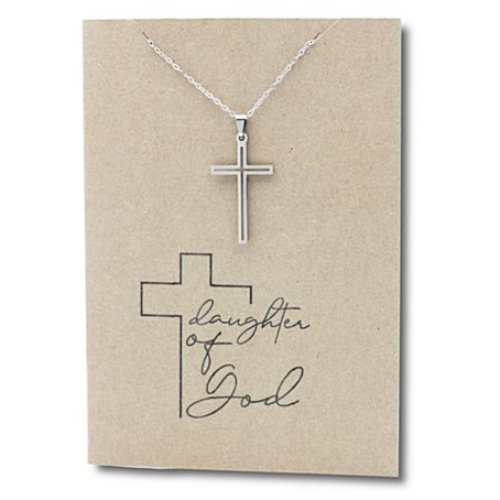 Stainless Steel Necklace On Message Card-Laughter Of God