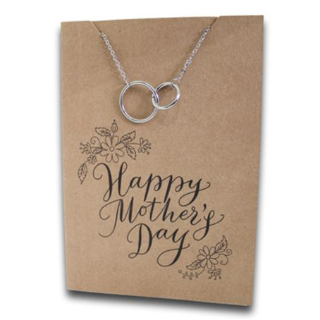 Stainless Steel Necklace On Message Card Mother DayNECKLACE204